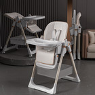 Adjustable Baby High Chair 0-6 Years With Safety Belt   Wheels
