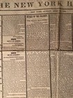 Lincoln Assassination New York Herald Newspaper Sunday April 16 1865