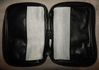 Black Zipper Bible Cover  Imitation Leather  9 1 4  X 6 1 4  X 1 1 4   New