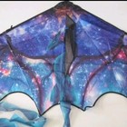 Fantasy Dragon Kite Purple Stars Dragon Wings 59 Inch Tail Unused New In Package
