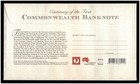 2013 Fdc Aus - Centenary Of The First Commonwealth Banknote - Mini Sheet M s