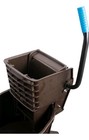 26 Quart Commercial Mop Bucket With Side Press Wringer  Brown