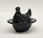Mosser Miniature Mini Black Hen On Nest Chick Chicken Salt