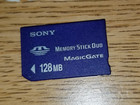 Sony 128mb Memory Stick Duo Memory Card Magic Gate   Sony Duo Adapter