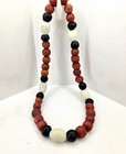 Hudson Bay Trade Bead Necklace Cornaline D aleppo Black Dutch Dogon Pigeon Eggs