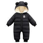  Cute Baby Boy Snowsuit New Born Baby Girl Winter Coat Toddler 18 Months Black