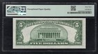 Fr  1654wi 1934-d  5 Wide I Silver Certificate Note Pmg Choice Unc-63epq