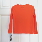 New Boys Under Armour Lightweight Long Sleeve Graphic Shirt Size 6 Orange  24