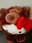 Hello Kitty 125th Anniversary Plush Teddy Bear Sanrio X Gund Brown 10    Preowned