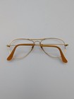 Vtg B l Rayban Goldtone Small Pilot aviator Glasses Frame Only 52-14 Approx
