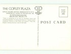 Unused 1980 s Copley Plaza Hotel Boston Massachusetts Ma   Clearance Hr5318 