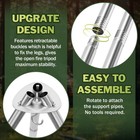 Camping Tripod With 17  Grill Grate Stainless Steel Adjustable Campfire Cooking 