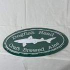 Dogfish Head Craft Brewed Ales Green Tin Beer Small Tacker Wall Sign 15 x8 5 
