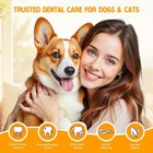 60 Pcs Pet Dental Care Finger Wipes 60pcs  Toothbrush Finger Wipes For Cat Dogs