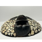 Rare Rustic Seashell Tribal Mask Wall Decor Unique Handcrafted Art Abstract