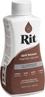 Rit All-purpose Liquid Fabric Dye  Dark Brown Color  Easy To Use