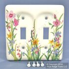Leviton Wildflower Pattern 2g Ceramic Switch Cover Toggle Wallplate 89509-wfl