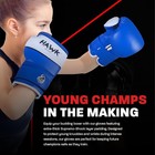 Kids Boxing Gloves For Children Youth Punching Bag Kickboxing 6 Oz  Blue 