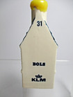 Klm Delft Blue -no  31- Bols Ceramic Canal House   Empty  Yellow Cap