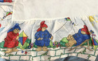 Vintage Paddington Bear Crib Skirt Cuddle Me Dust Ruffle Nursery Baby Room