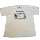Vintage Xl Beige Putney Vermont Biggest Little Town Fruit Of The Loom T-shirt