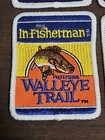 Lot Of 4 Vintage In-fisherman Professional Walleye Trail Fishing Patches New