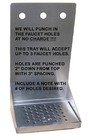 Draft Beer Tower Wall Mount Drip Tray 8  L-w   S s grill - Drain   Dtwm8ss