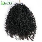 Crochet Human Hair Extensions Afro Kinky Curly Pre-separated Feather Human Hair