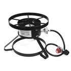 Xtremepowerus 50 000btu Outdoor High Pressure Stove Burner W  Regulator   Hose