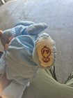 Vintage 1986 Fisher-price Puffalump Blue Bear Cub Plush Romper Outfit  8006