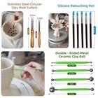 36 Pcs Clay Tool  Sculpting Tools Kit  Pottery Can Be 36pc-wood
