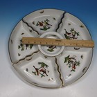 Herend Hungary - 6-piece Hors D oeuvres Set - Rothschild Bird - No Under Tray