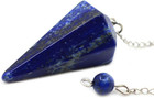 Natural Lapis Crystal Hexagonal Chakra Reiki Dowsing Pendant Pendulum 38mm Chain