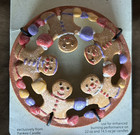 Yankee Candle Illuma-lid    gumdrops  Gingerbread Men   Jar Top   New On Card