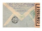 Tunisia Cover To Us   P a v    Green Cancel  Censored  Colis Postaux Lot  tun09 
