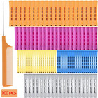 100pcs Hair Curling Rods Set - Plastic Cold Wave Rollers For Natural  Long Or Sh