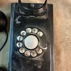 Vintage Western Electric 354c Rotary Dial Wall Phone Black Bakelite 1940s