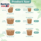 30pcs Natural Corks Stoppers For Bottles Tapered Plugs Corks Bottle Stoppers Ass