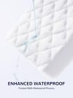 Waterproof Crib Mattress Protector Pad - Quilted  Fitted Baby Mattress Cover 28 