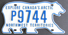 Bear - Northwest Territories Canada License Plate   2010  Pick A Number
