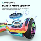 6 5   Hoverboard Electric Bluetooth Self-balancing Scooter For Kids Adult Led
