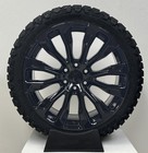 Gloss Black Denali 22  Wheels Blackhawk R t Tires Tpms Gmc Sierra Yukon Set Of 4