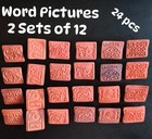 Lot Of  100  Asst  Rubber Stamps W  Stamp Holders  Including 97 Duplicate Stamps