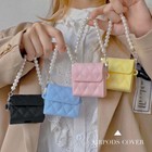 For Apple Airpods Pro 1 2 Luxury Leather Protective Case Cover W  Pearl Bracelet