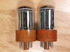 Pair Of Cbs Jan Chy 5692 Black Plate 1957 Vacuum Tubes  ec47 m