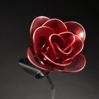 Red And Black Welded Steampunk Metal Immortal Rose   Perfect Gift 