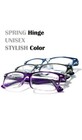 4 Pair Rectangular Spring Hinge Power Reading Reader Glasses For Mens Womens 1-3