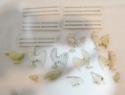 Marx Farm Playset Vintage Lot 12 Figures Roosters Chickens Ducks   White Fence