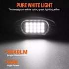20x Pure White Led Rock Lights Underbody Glow Lamp For Offroad Suv Pickup Truck