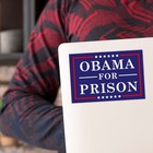 Obama For Prison Vinyl Sticker Decal Campaign Sign Car Truck Window Trump Maga